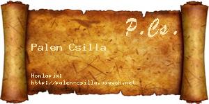 Palen Csilla névjegykártya
